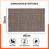 Woven PVC Table Mats / Placemats for Dining Table at Home (Cade - Set of 6)